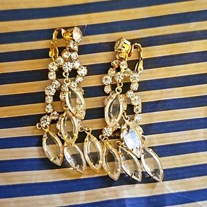 Julianna Chandelier Rhinestone Clip On's